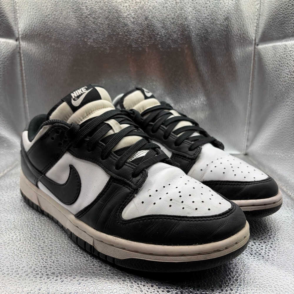 Size 9.5 Nike Dunk Low Panda Black White Womens Athletic Shoes DD1503-101